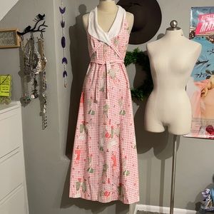 VNTG Holly Hobbie Print Dress Small